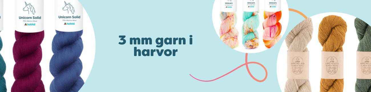 3 mm garn i harvor