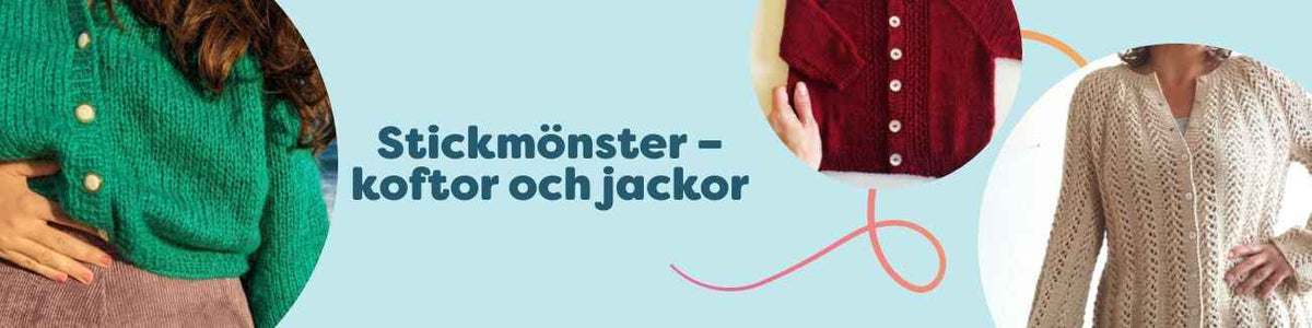 Stickmönster – koftor och jackor