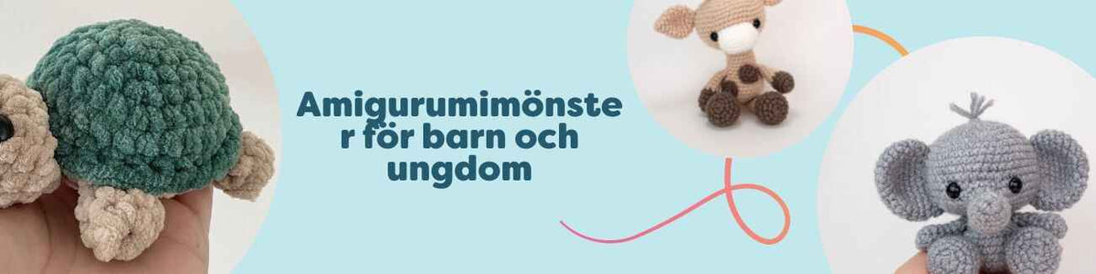 Amigurumimönster för barn och ungdom
