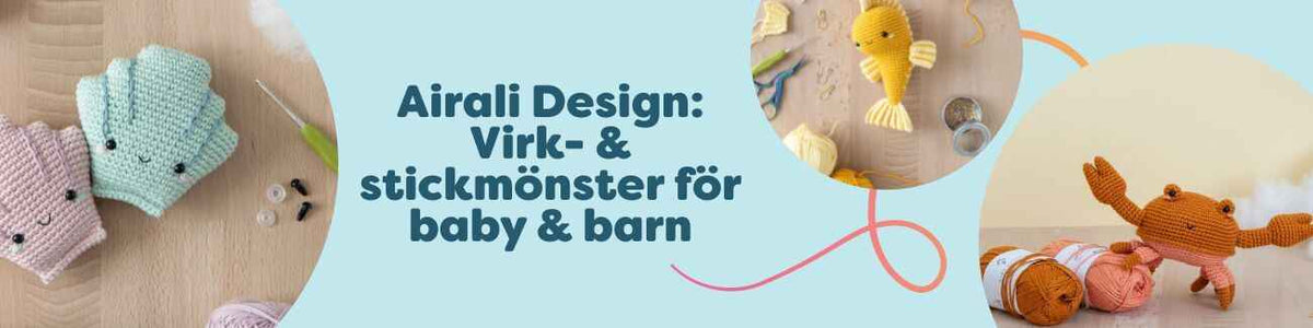 Airali Design: Virk- & stickmönster för baby & barn