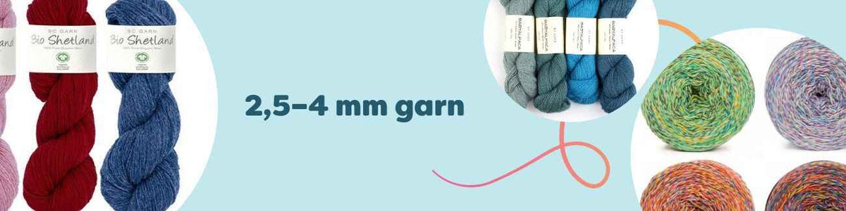 2,5–4 mm garn
