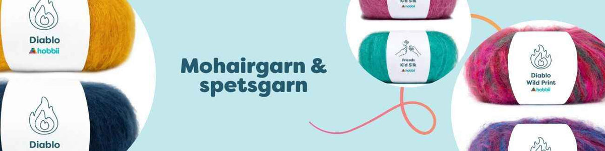 Mohairgarn & spetsgarn