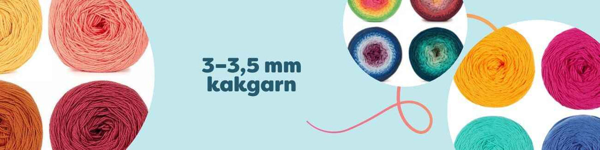 3–3,5 mm kakgarn