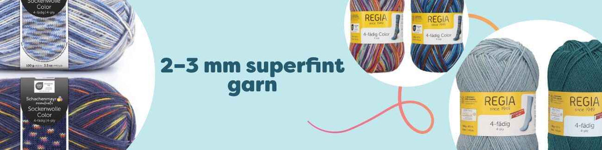2–3 mm superfint garn
