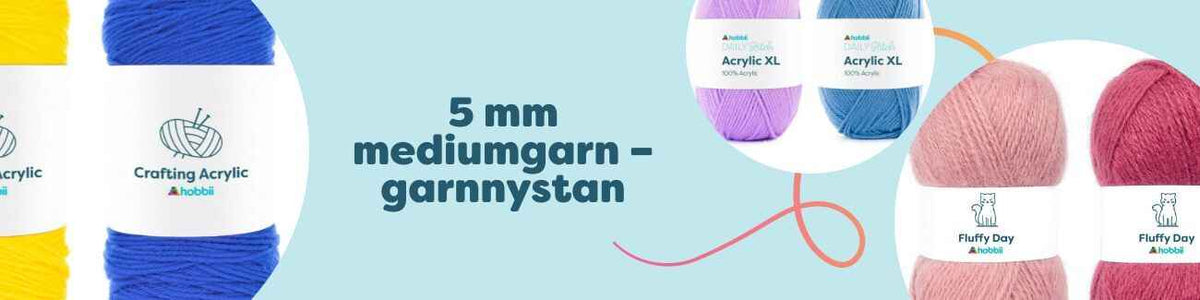 5 mm mediumgarn – garnnystan
