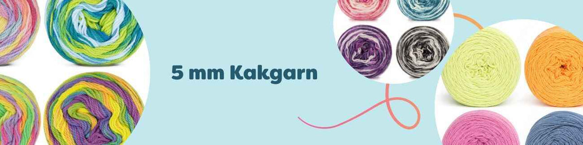 5 mm Kakgarn