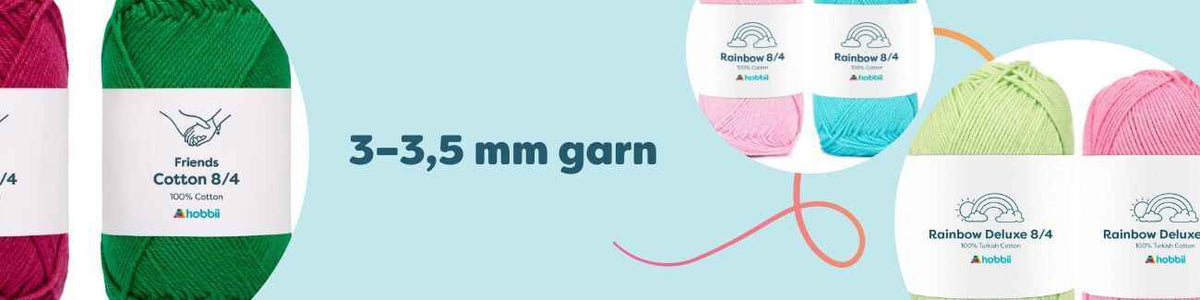 3–3,5 mm garn