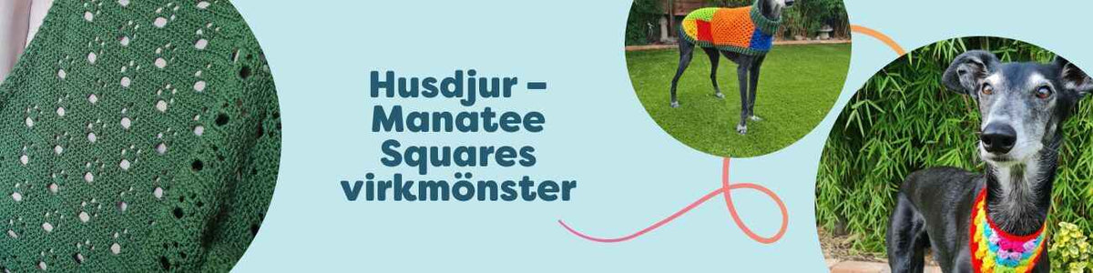 Husdjur – Manatee Squares virkmönster