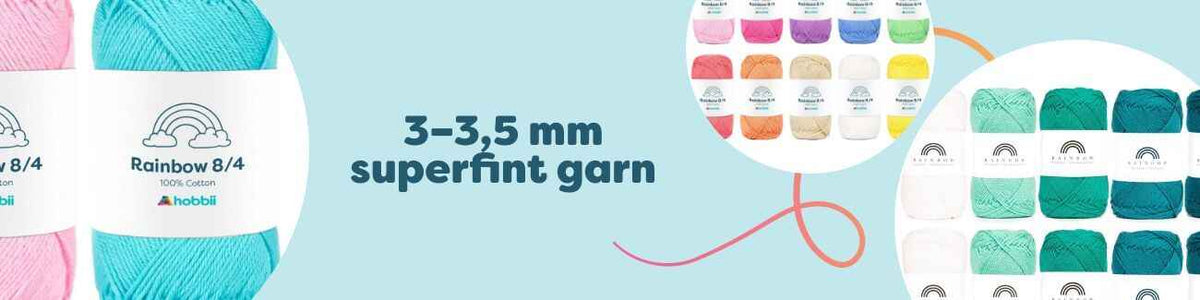 3–3,5 mm superfint garn