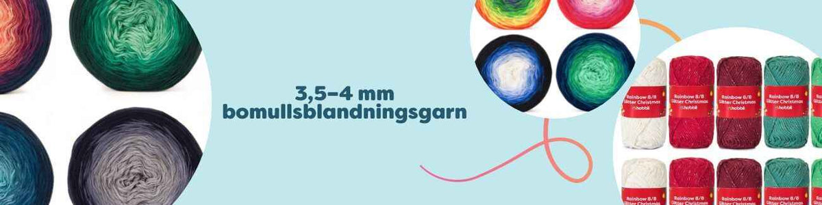 3,5–4 mm bomullsblandningsgarn