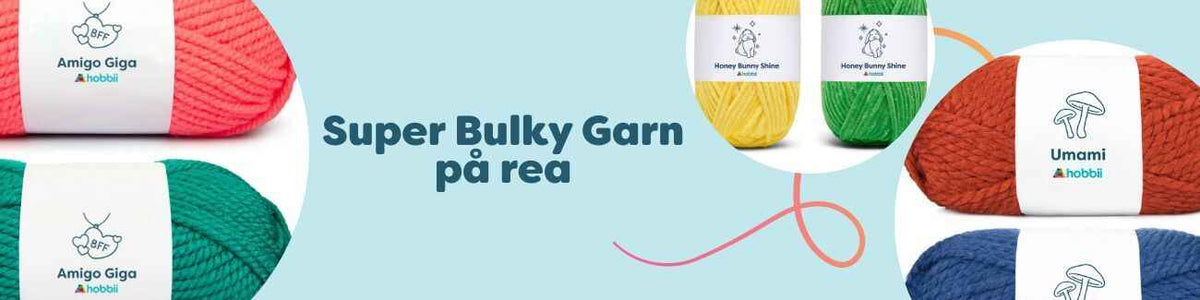 Super Bulky Garn på rea