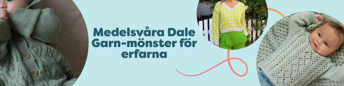 Medelsvåra Dale Garn-mönster för erfarna