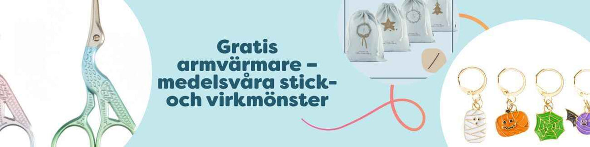 Gratis armvärmare – mönster för virkning och stickning