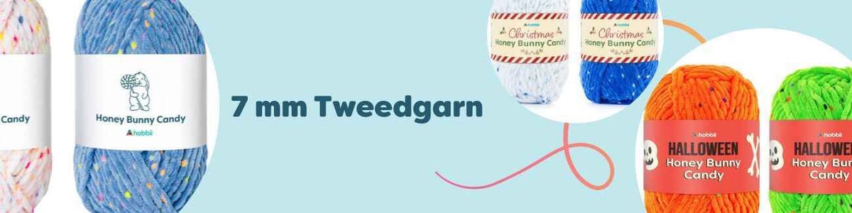 7 mm Tweedgarn