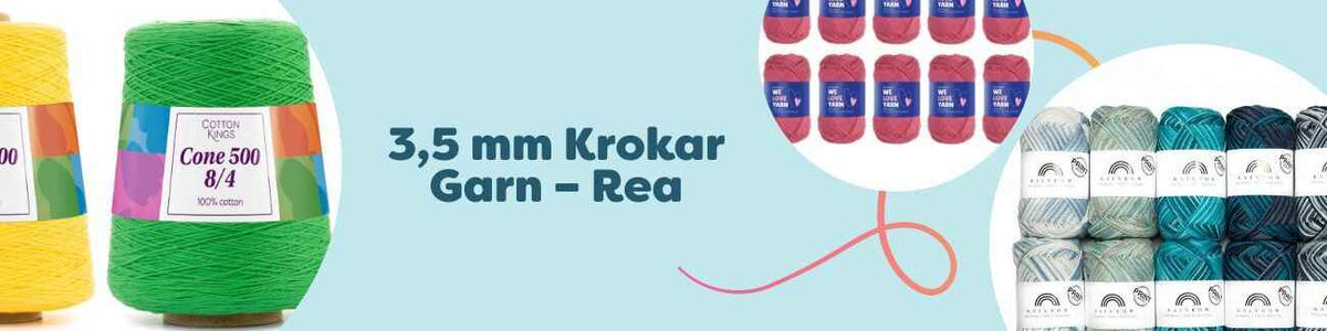 3,5 mm Krokar Garn – Rea