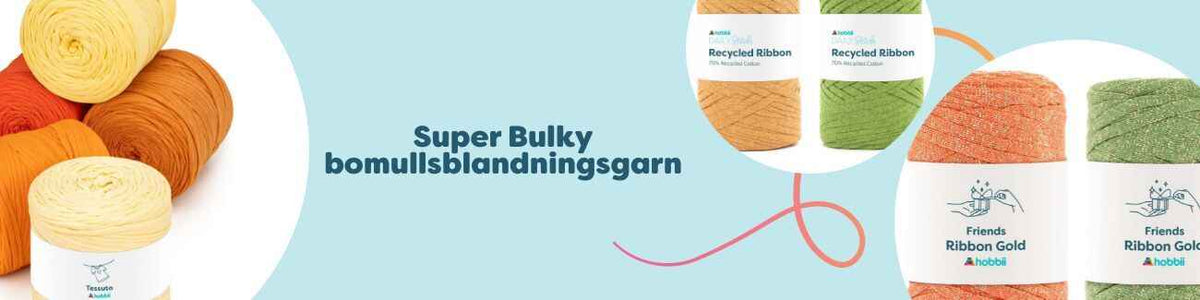 Super Bulky bomullsblandningsgarn