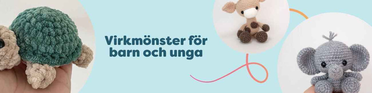 Virkmönster för barn och unga