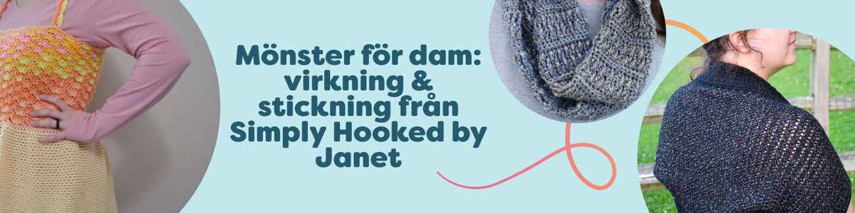 Mönster för dam: virkning & stickning från Simply Hooked by Janet