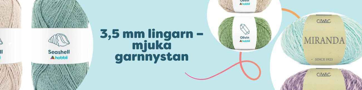3,5 mm lingarn – mjuka garnnystan