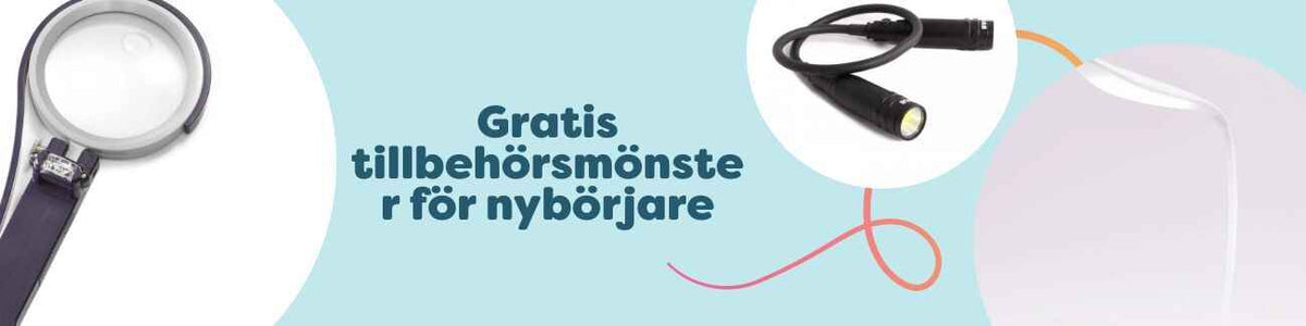 Gratis tillbehörsmönster i virkning och stickning