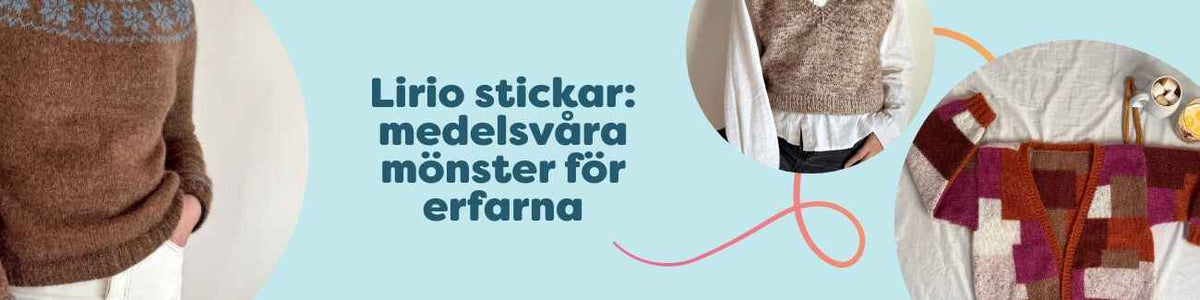 Lirio stickar: medelsvåra mönster för erfarna