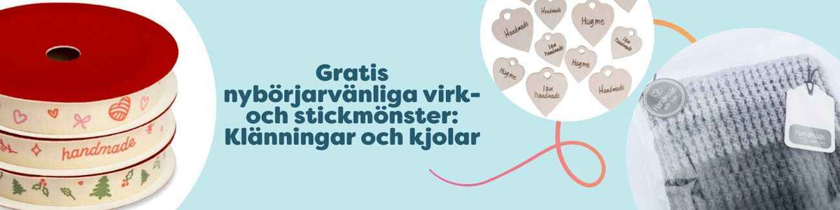 Gratis virkning- och stickmönster: Klänningar & Kjolar