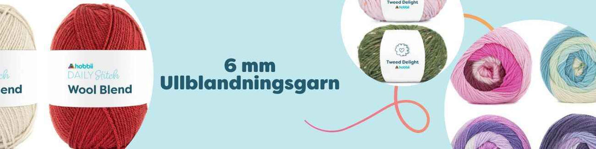 6 mm Ullblandningsgarn