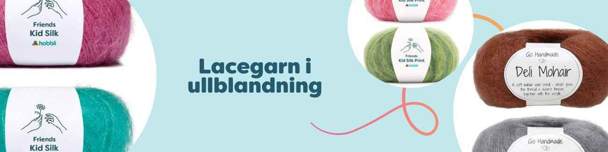 Lacegarn i ullblandning