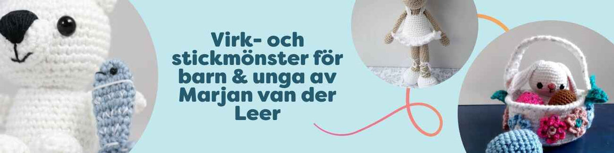 Virk- och stickmönster för barn & unga av Marjan van der Leer