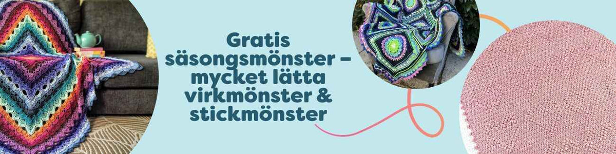 Gratis säsongsmönster för virkning och stickning