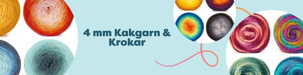 4 mm Kakgarn & Krokar