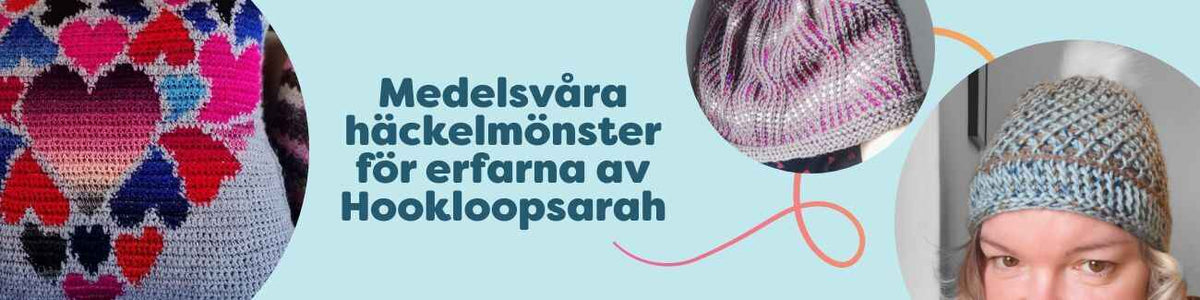 Medelsvåra häckelmönster för erfarna av Hookloopsarah