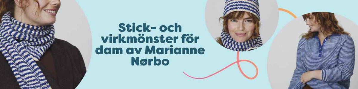Stick- och virkmönster för dam av Marianne Nørbo