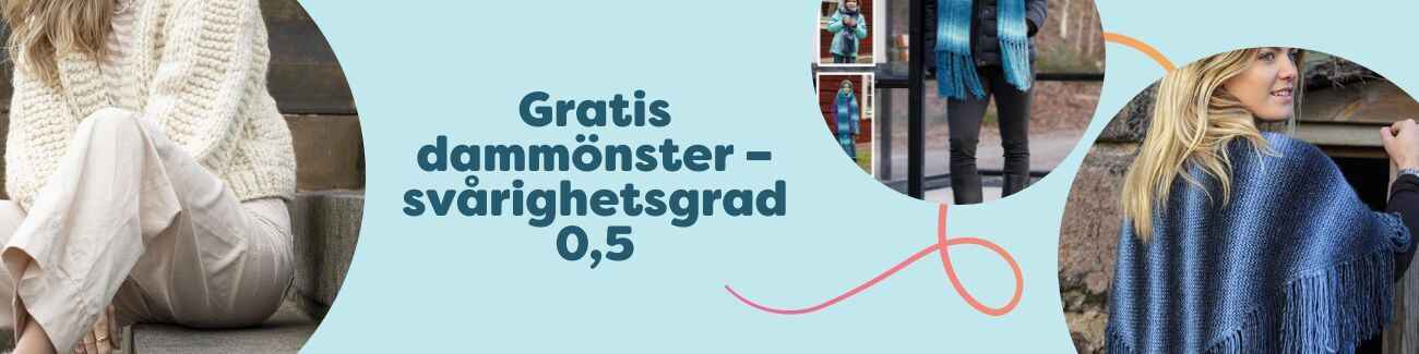 Gratis mönster för dam – sticka & virka