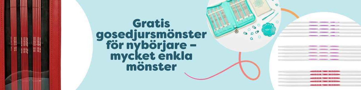 Gratis mönster: Virkade & stickade gosedjur