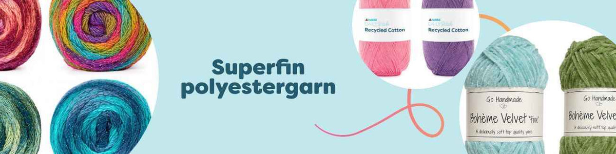 Superfin polyestergarn