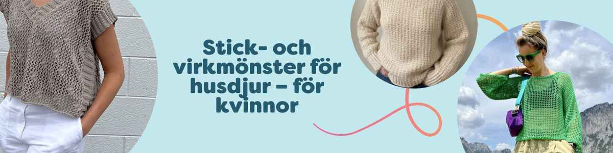 Stick- och virkmönster för husdjur – för kvinnor