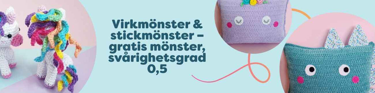 Gratis stick- och virkmönster