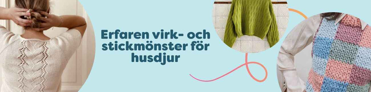 Erfaren virk- och stickmönster för husdjur