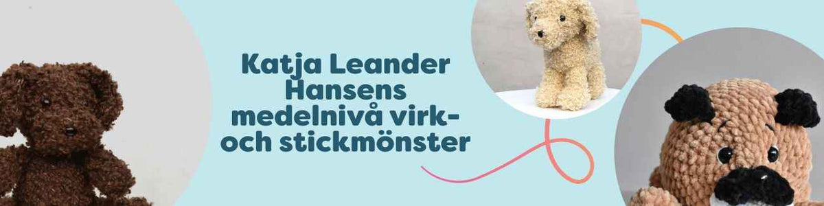Katja Leander Hansens medelnivå virk- och stickmönster