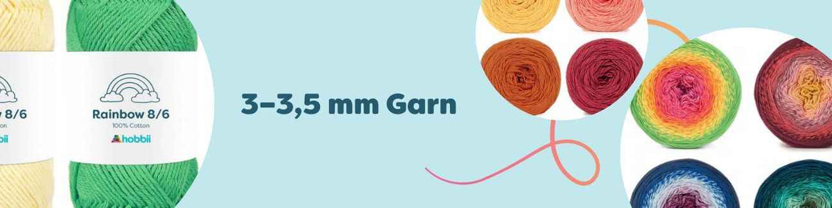 3–3,5 mm Garn