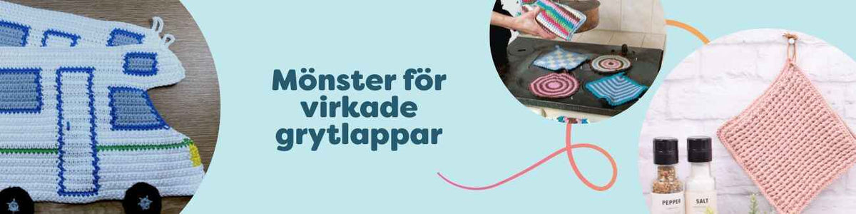 Mönster för virkade grytlappar