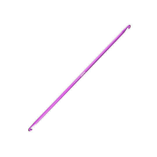 Dubbel tunisisk virknål i aluminium - 28 cm - Hobbii