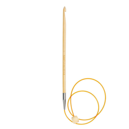 Tunisisk virknål i bambu med kabel - 50 cm - Hobbii