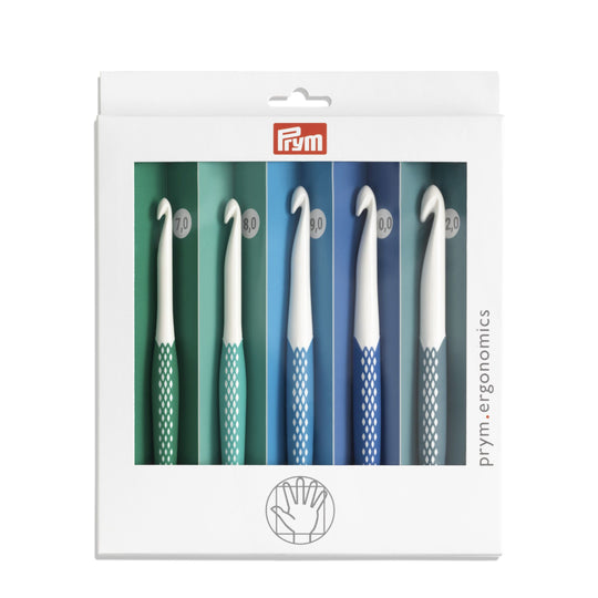 Set med Ergonomisk Virknålar - Prym