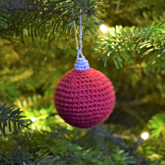 

Hæklede julekugler
2