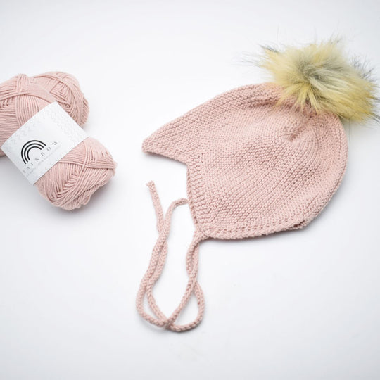 Stickad babymössa - Bomull