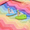 

Virkad Rainbow Babyfilt
3