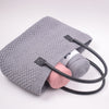 

Ribbon Shopper med läderbotten - Liten
6
