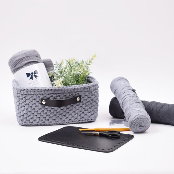 

Förvaringskorg med läderbotten Rektangulär - stor
2